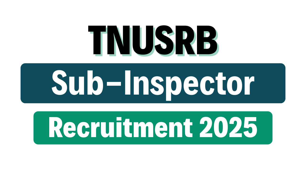TNUSRB SI Recruitment 2025