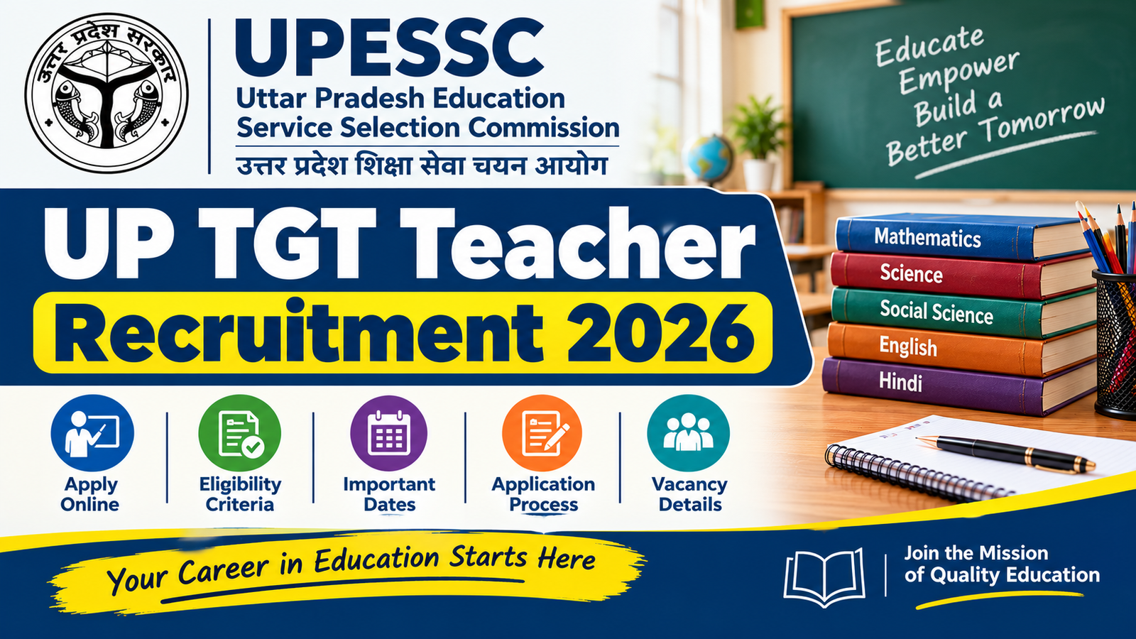 UPESSC UP TGT Teacher Recruitment 2026
