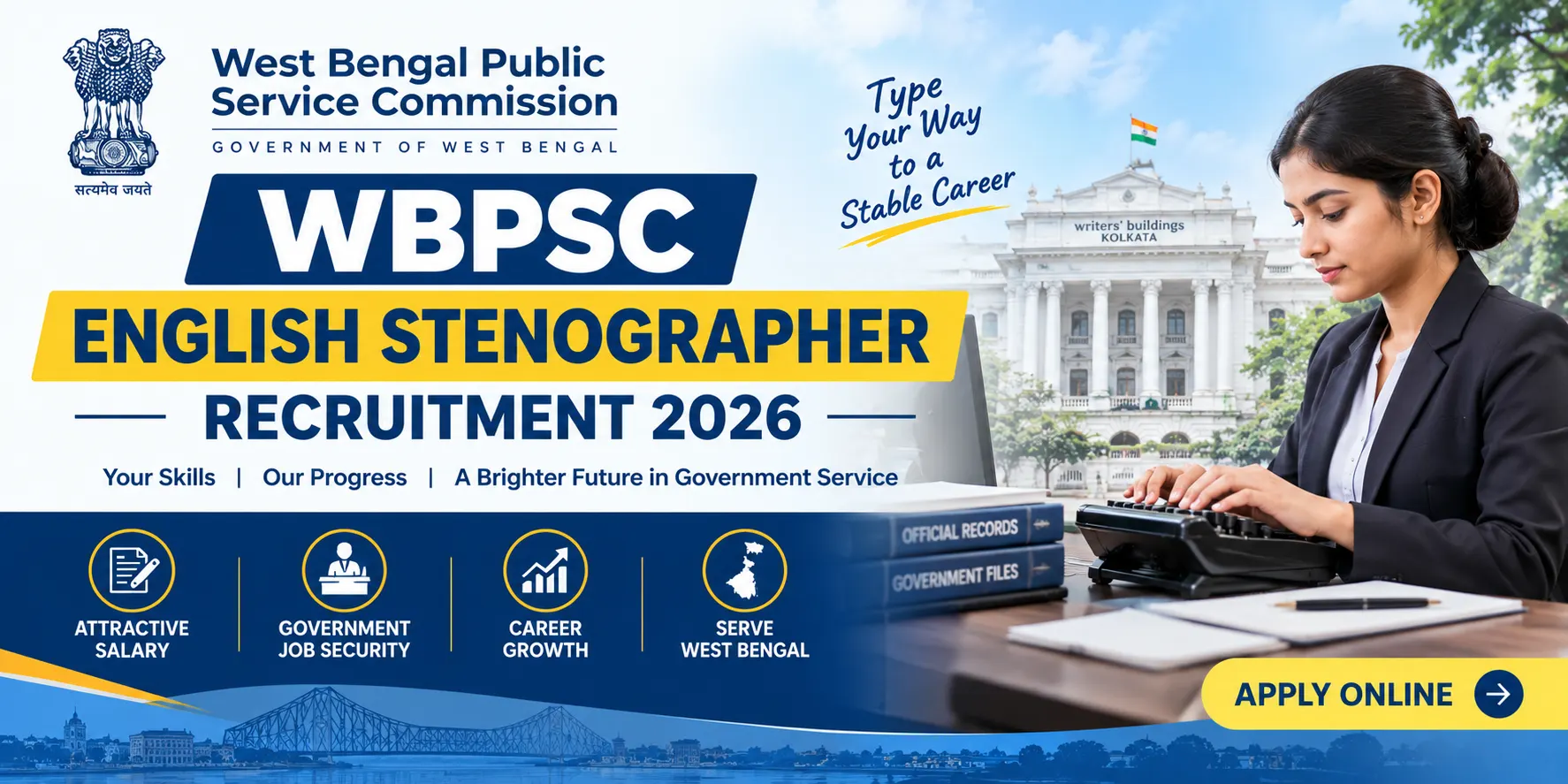 WBPSC English Stenographer Recruitment 2026